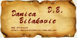 Danica Bilaković vizit kartica